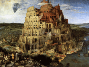 Вавилонская башня. картина Питера Брюгеля