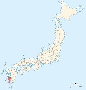 Карта японских провинций на 1868